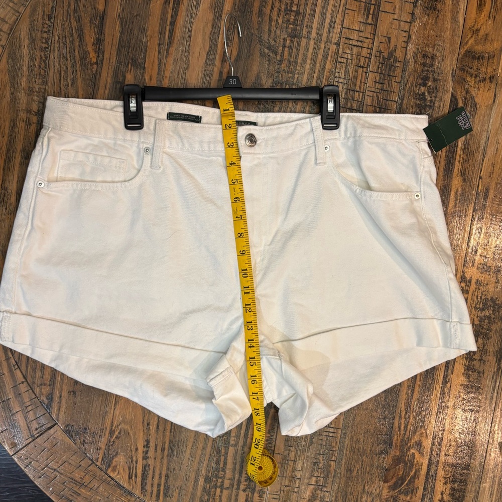 NWTS Wild Fable High Rise White Mom Shorts - Picture 6 of 9
